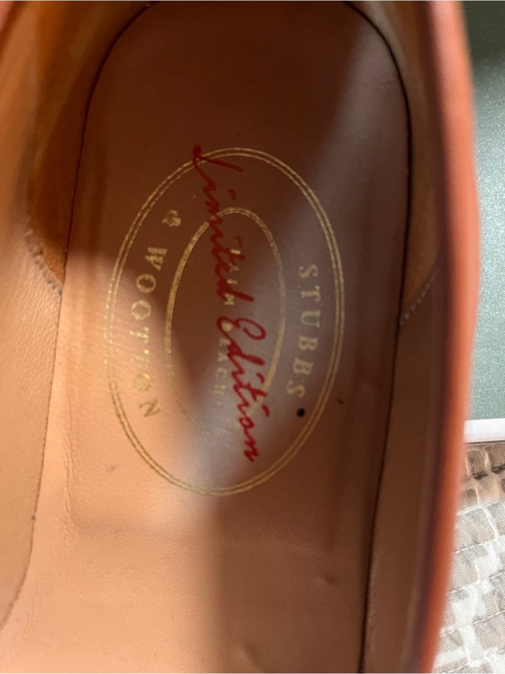 Men’s Stubbs and Wootton Leather Pebbled Slip-On Loafers - Football leather - Picture 3 of 11